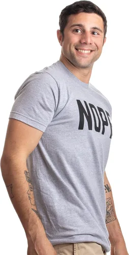 Vista 4 de Nope Camiseta divertida con sarcasmo sarcástico gruñón con mala actitud para papá hombre y mujer