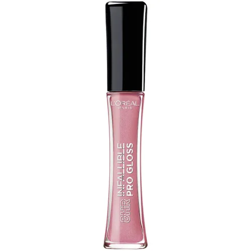 Vista 40 de L'Oreal Paris Makeup Infallible - Brillo labial hidratante de 8 horas, pétalo nude, 0.21 onzas líquidas Pétalo Desnudo