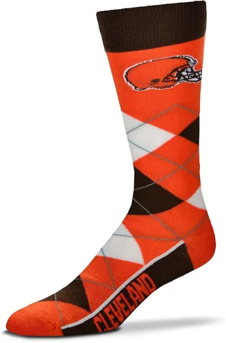 Vista 4 de FBF NCAA - Calcetines unisex para adultos, diseño de rombos