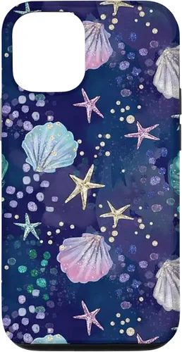 Vista 28 de Summer Aesthetic Seashell Purple Ocean Case for iPhone 17