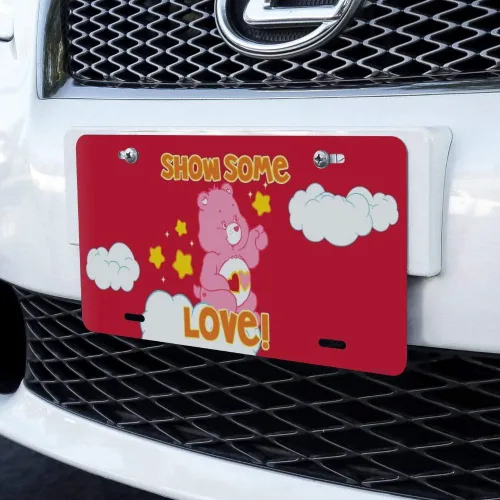 Vista 2 de GRAPHICS & MORE Care Bears Love-A-Lot Bear - Placa de metal para tocador