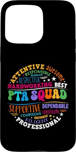 Vista 28 de iPhone 16 Parents Teacher Association Team Supporter PTA Squad Case