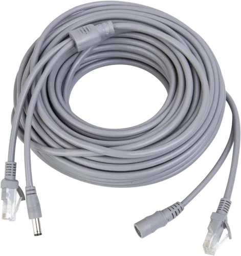 Vista 6 de Cable de extensión de video de coche de 16 pies y 16.4 ft, 4 pines, resistente al agua, a prueba de golpes, para cámara de visión trasera CCTV