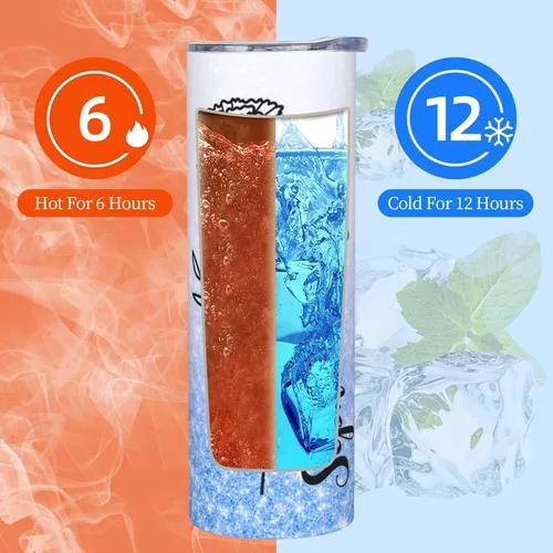 Vista 9 de Regalos personalizados para mujeres, vaso delgado personalizado con nombre, flor de nacimiento, vaso aislado personalizado con tapa y pajita, regalo