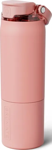 Vista 15 de BrüMate Rise - Botella de agua de 25 onzas con pajita de silicona cubierta 100 % a prueba de fugas, botella de agua de acero inoxidable aislada