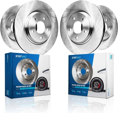 Vista 82 de Detroit Axle - Rotores de freno para Nissan NV2500 NV3500 NV1500 NV1500 2012-2021, repuesto de rotores de freno de disco: rotor delantero de 14.17