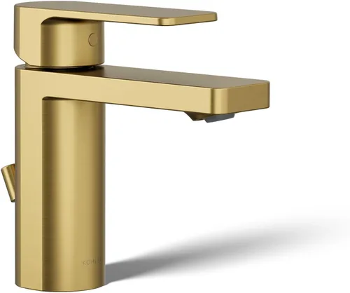 Vista 15 de Kohler 23472-4-BN Parallel® - Grifo para lavabo de baño con mango único, 1.2 gpm, níquel cepillado vibrante