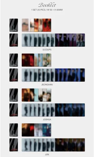 Vista 3 de PLEDIS, Seventeen ATTACCA CARAT Ver 9th Mini álbum [Incluye tarjeta fotográfica transparente, funda para tarjeta fotográfica] (ver al azar), PLD0102