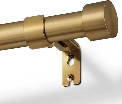 Vista 9 de Zeerobee Barras de cortina para ventanas de 16 a 24, barra de cortina negra, ajustable de 1 pulgada resistente para exteriores e interiores, poste