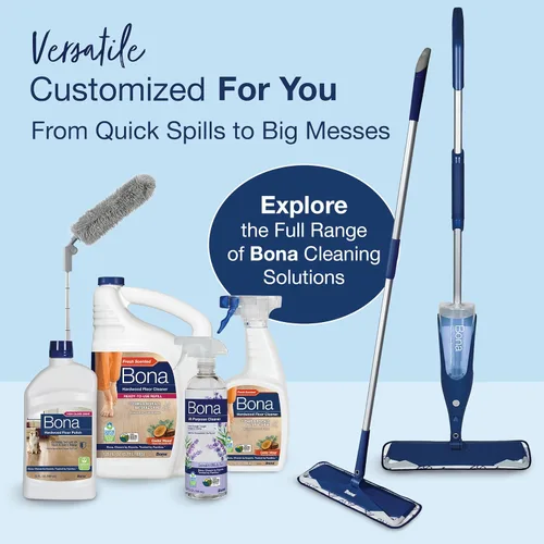 Vista 12 de Bona Spray Limpiador para Pisos de Madera Dura - 32 fl oz - Aroma a Madera de Cedro - Recargable - Solución de Limpieza Sin Residuos para Pisos