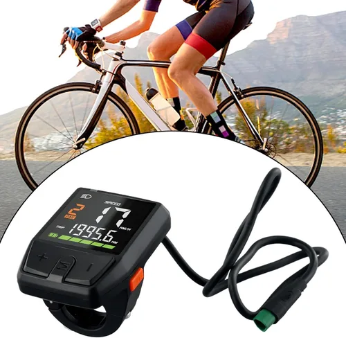 Vista 4 de Pantalla de protocolo Ebike UART/CAN para motores, dos protocolos compatibles, panel de control de medidor de pantalla de bicicleta eléctrica