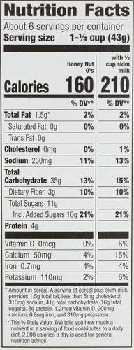 Vista 2 de Cascadian Farm Organic Honey Nut O's - Cereal de nueces y miel, 9.5 onzas