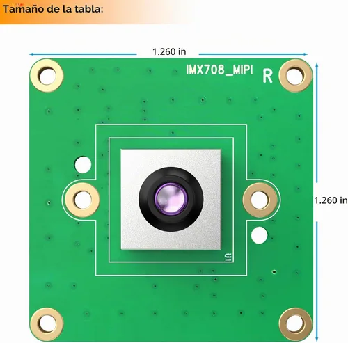 Vista 9 de Módulo de cámara de enfoque automático de 12MP para Raspberry Pi, sensor IMX708, FOV de 75°, HDR, compatible con Pi 5,4,3, Zero, CM4