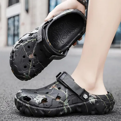 Vista 4 de Zuecos con soporte de arco para hombre y mujer, sandalias deportivas para exteriores, zapatos de jardín para adultos
