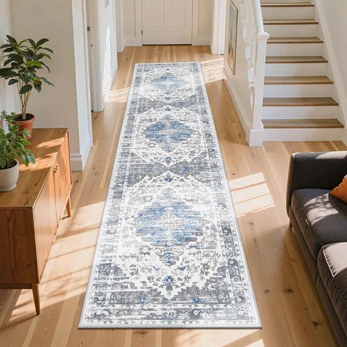 Vista 15 de Ileading Alfombras lavables para pasillo, 2 x 6, antideslizantes, para entrada, cocina, baño, dormitorio, lavandería, sala de estar, alfombra larga