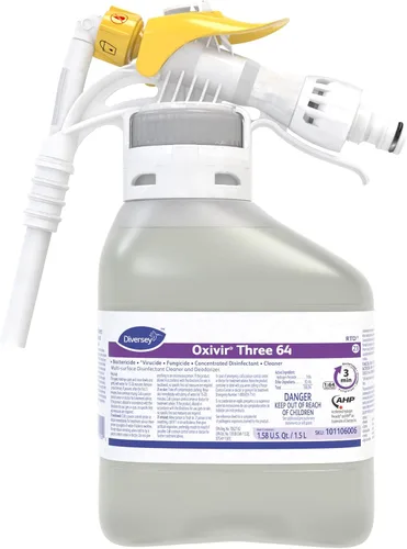 Vista 8 de Oxivir Diversey Three 64 Limpiador desinfectante, SmartDose, 1.4 L