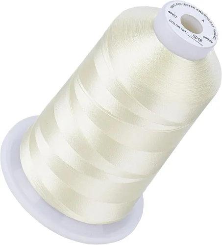 Vista 56 de Simthread 5500 yardas de hilo de bordar, 5000M de alto rendimiento 40WT 100% hilo de poliéster – 170+ colores vívidos, clasificado de alta velocidad