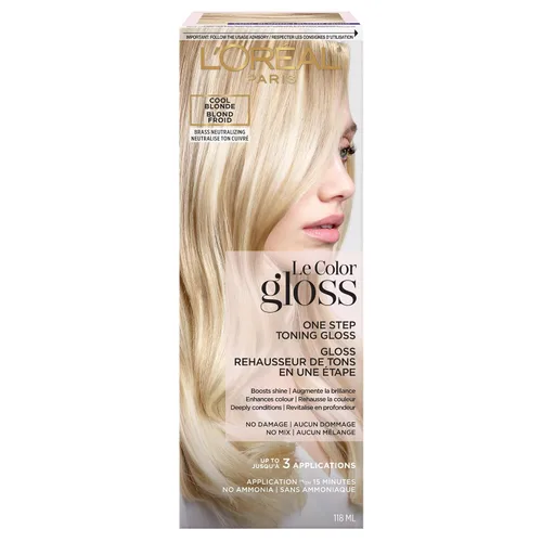 Vista 17 de L'Oréal Paris Le Color One Step - Brillo tonificante para el cabello, color caoba, 4 onzas