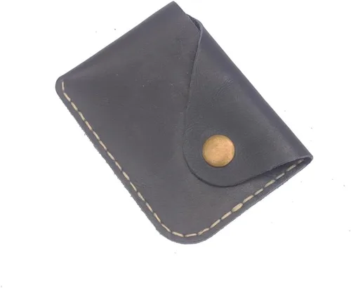 Vista 40 de Leather Card Holder Wallet, Compact Design with Slots for Cards and Cash (light brown)