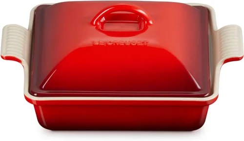 Vista 11 de Le Creuset Cacerola cuadrada cubierta de gres Heritage, 2.36L (9"), Sal Marina Sea Salt