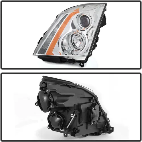 Vista 2 de ACANII - Faros de repuesto halógeno para Cadillac CTS 2008-2013, lado del conductor y del pasajero