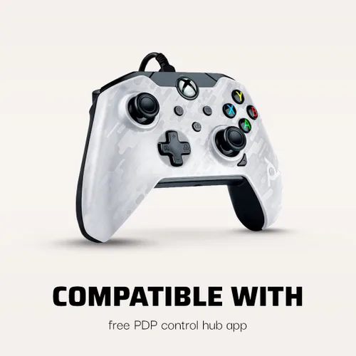 Vista 2 de PDP Wired Game Controller - Xbox Series XS, Xbox One, PCLaptop Windows 10, Steam Gaming Controller - Perfect for FPS Games - Dual Vibration