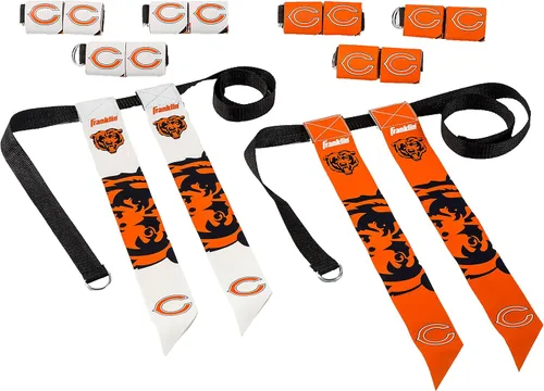 Vista 38 de Franklin Sports NFL - Conjuntos de fútbol con bandera del equipo de la NFL, cinturones + banderas, para niños + adultos, se adapta a cintura