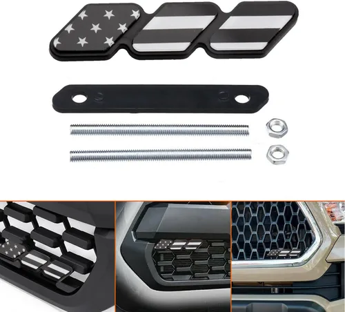 Vista 9 de TRD - Insignia decorativa de rejilla tricolor, emblema de diamante, compatible con Toyota 4Runner Tacoma Tundra y otras rejillas de malla o rejilla