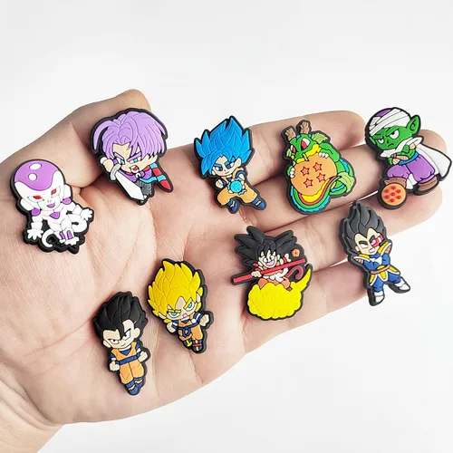 Vista 5 de Mogiafo 37 dijes de decoración de zapatos para sandalias de zueco Kawaii, pines de zapatos de dibujos animados para niños y niñas, regalos