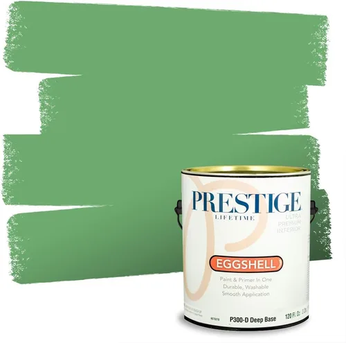 Vista 193 de PRESTIGE Pintura exterior e imprimación en uno, aloe, plano, 1 galón