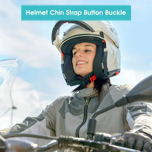 Vista 3 de Yosoo Health Gear Hebilla para casco de liberación rápida, 3 piezas de correa para casco de motocicleta, hebilla de liberación rápida, desconexión