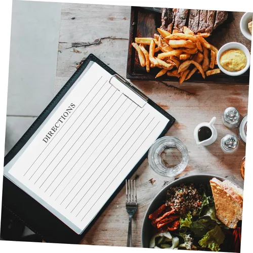 Vista 6 de TEHAUX 50pcs Tarjetas de Receta Fotos Sellos para Cocinar Accesorios de Cocina Uso Diario Receta Papel