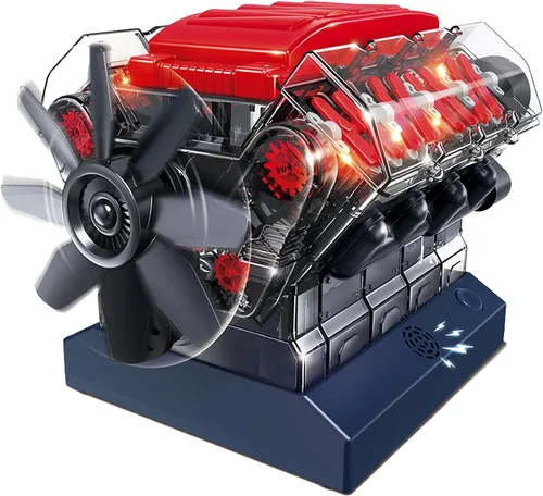 Vista 10 de Playz Kit de modelo de motor 6 en línea de trabajo - Construye tu propio