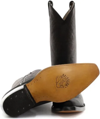 Vista 4 de Grinders Botas vaqueras para hombre Negro