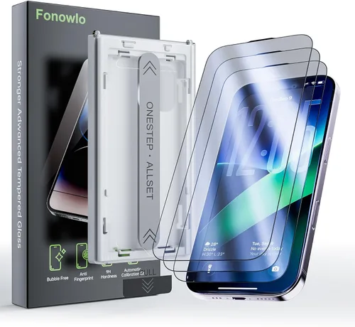 Vista 8 de nogyzo 3 Pack for iPhone 16 Pro Privacy Screen Protector, HD Clear Glass
