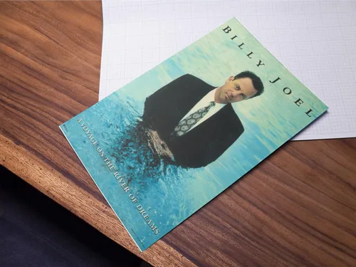 Vista 7 de Póster de pared Billy Joel Un viaje por el río de los sueños Arte de pared vintage Portada de álbum clásico Rock Retro Música de los 70 y 80