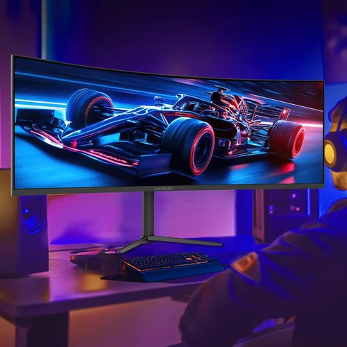 Vista 24 de Amzfast - Monitor de juegos de 24 pulgadas 180Hz 200Hz FHD 1080p, monitor de computadora, sincronización adaptativa de 1 ms, 3000:1, pantalla HDR