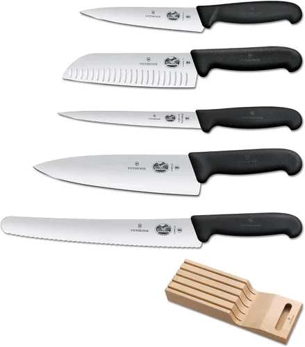Vista 2 de Victorinox Fibrox - Cuchillo para pan de 10.25 pulgadas con borde dentado y mango negro