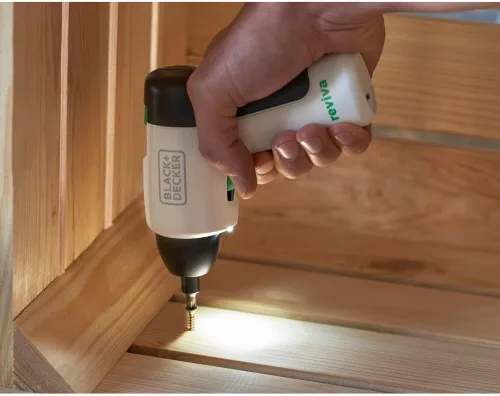 Vista 7 de BLACK+DECKER Destornillador eléctrico reviva 4V MAX inalámbrico, USB cargable (REVSD4C)