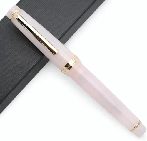 Vista 18 de Pluma estilográfica JINHAO 82 con clip dorado (plumín F 0.5mm, verde aguacate)