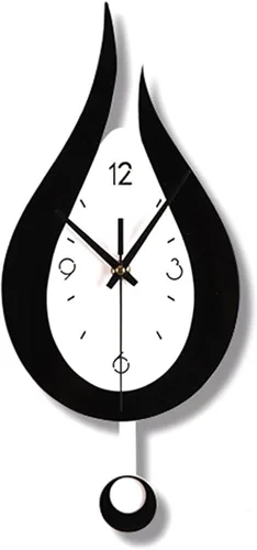 Vista 9 de Reloj de pared moderno con diseño de gota de agua, reloj de péndulo de acrílico creativo para el hogar, dormitorio, sala de estar, decoración