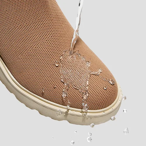 Vista 2 de VIVAIA Everly - Botines para mujer, punta redonda, tacón de cuña de plataforma gruesa de 2.36 pulgadas, parte superior repelente al agua, suela