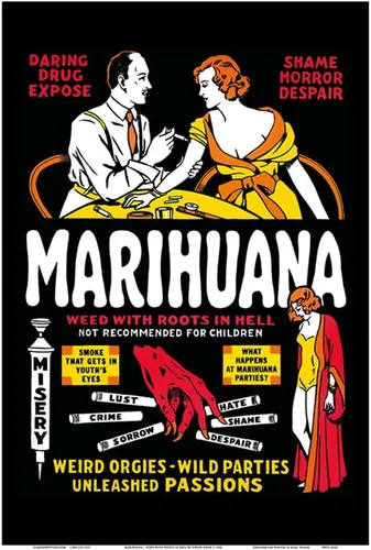 Vista 9 de Marihuana - Weed with Roots in Hell - Orgías extrañas - Fiestas salvajes - Pasiones desatadas - Póster de película vintage por Dwain Esper c.1936