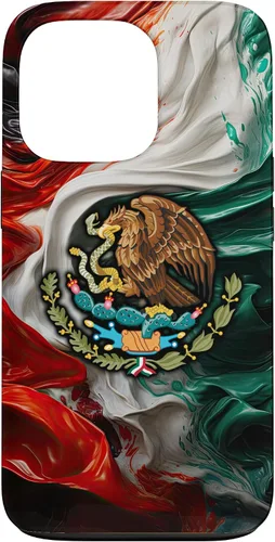 Vista 10 de Funda para iPhone 17 con diseño de bandera mexicana ahumada del orgullo de México del Cinco de Mayo