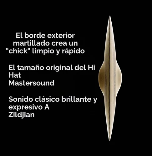 Vista 4 de Zildjian Serie A Mastersound Hi-Hat Platillos - 14 pulgadas