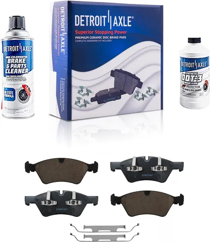 Vista 52 de Detroit Axle - Pastillas de freno de cerámica delanteras Reemplazo de pinza de freno derecha para Dodge Ram 1500 Dakota, Ram 1500 Classic - Juego