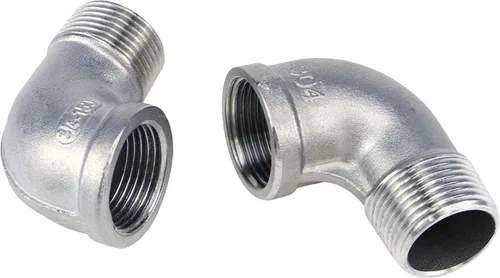 Vista 16 de 1 PIEZA Accesorios de Codo de 45 Grados, Tubo Macho NPT de 1" a 1" NPT Hembra 304 Accesorio de Tubería de Acero Inoxidable, Acoplador Conector