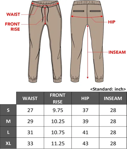 Vista 5 de Southpole Women's Casual Comfy Twill Jogger Pants, Stretchable