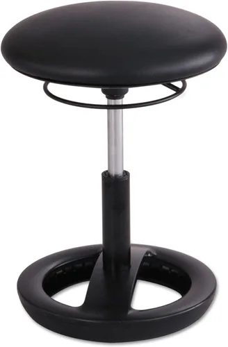 Vista 9 de Safco Twixt - Silla de asiento con movimiento activo, soporte ergonómico, altura ajustable, malla negra