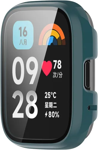 Vista 18 de Funda protectora de pantalla de reloj de cobertura completa para PC (para Xiaomi Redmi Watch 3 Active) / (Watch 3 Lite), accesorios para reloj Negro